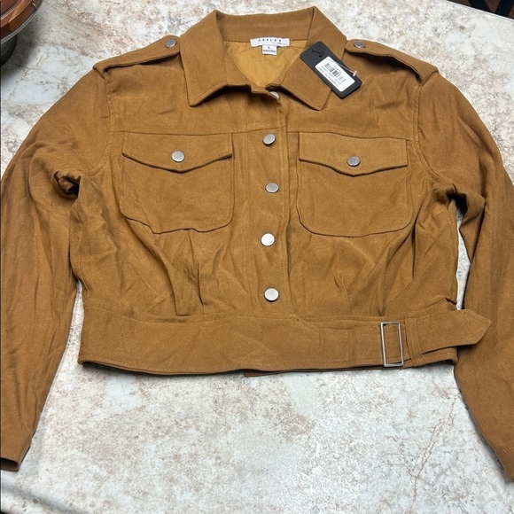 FAVLUX Jackets & Blazers - FAVLUX Brown Utility Jacket